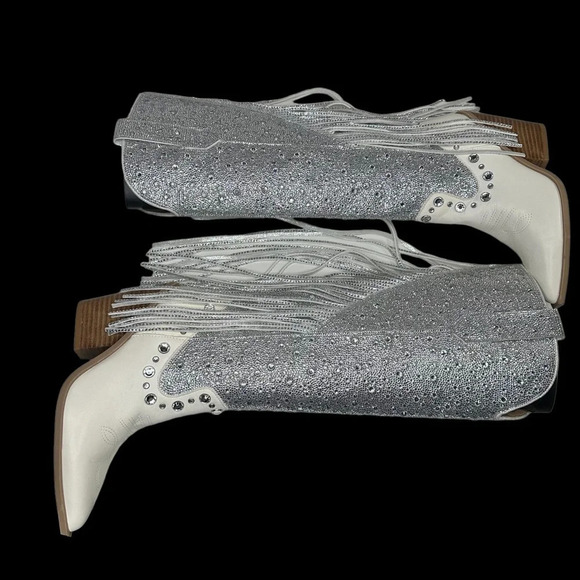 Steve Madden Women's Lexy Rhinestone Western Boot. Sz: 6 - Picture 11 of 16